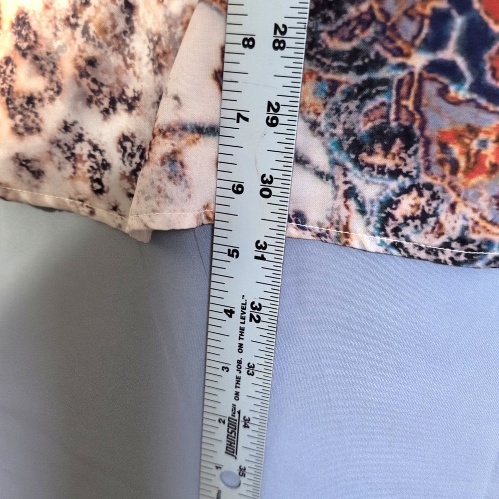 Chico Size 3 (16XL) Women's‎ 100% Polyester Casual Shirt Multicolored warm tones - Picture 7 of 10
